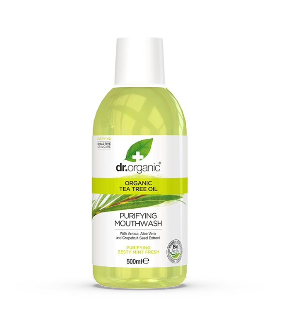 Dr Organic Tea Tree Mouthwash 500ml